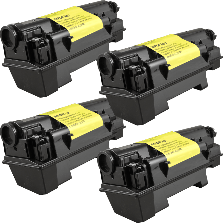 4 Kompatible Toner ersetzt Utax 4424010010 Multipack schwarz - Schwarz