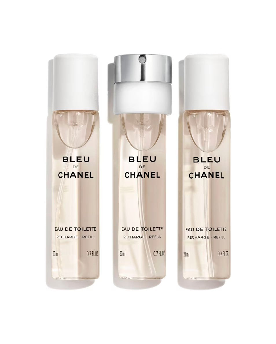CHANEL Bleu De Chanel Eau De Toilette Travel Spray Navulling 3 ST