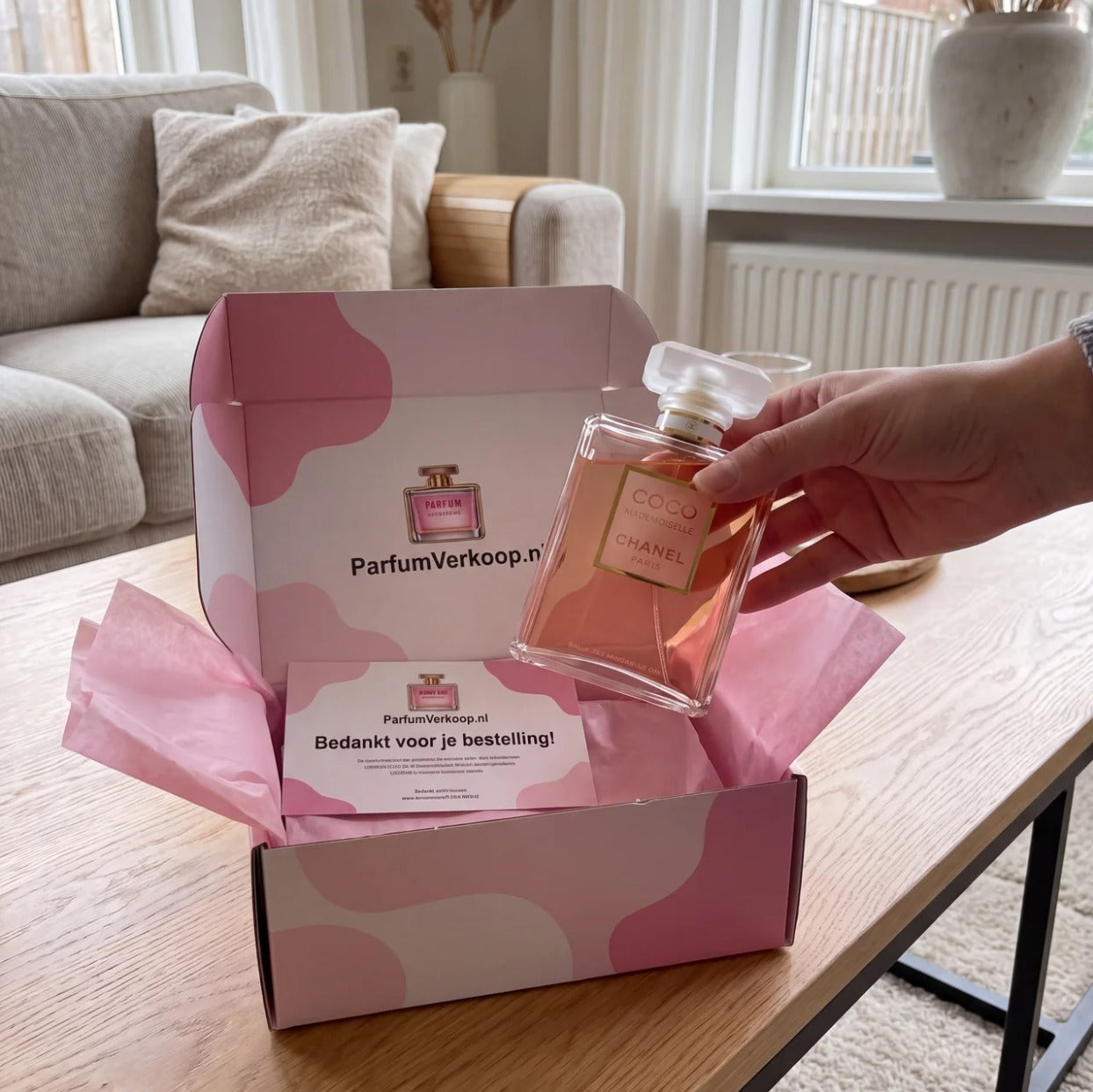 Coco Mademoiselle in de verpakking van Linda uit Den Bosch